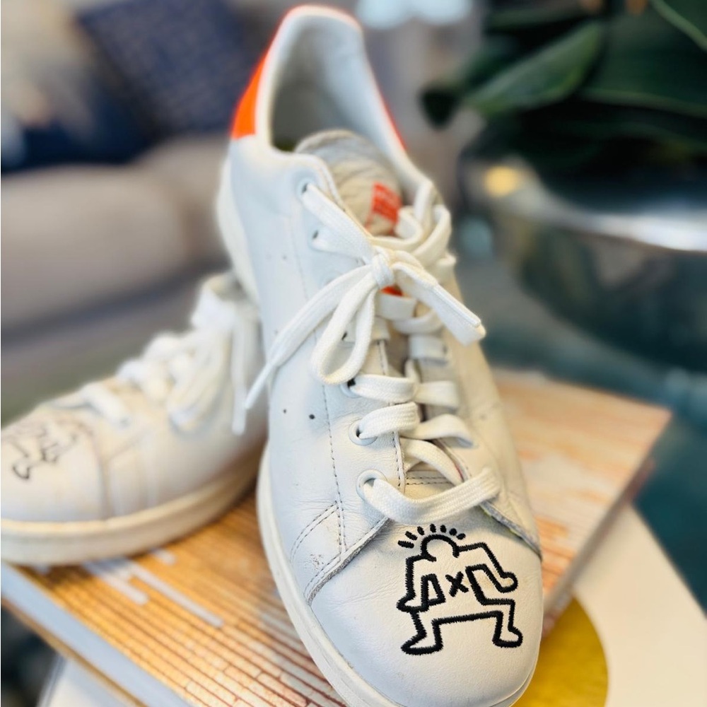 adidas White and Orange Sneakers